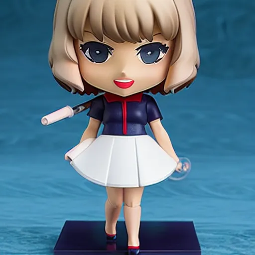 Image similar to a taylor swift nendoroid, product shot