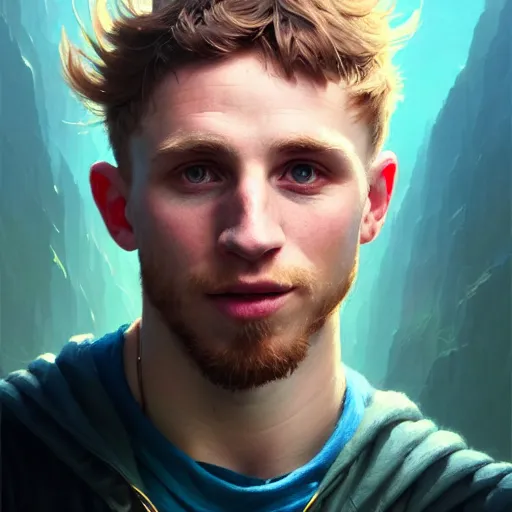 Image similar to highly detailed portrait of cooper kupp's face in the shape of a cup, unreal engine, fantasy art by greg rutkowski, loish, rhads, ferdinand knab, makoto shinkai and lois van baarle, ilya kuvshinov, rossdraws, tom bagshaw, global illumination, radiant light, detailed and intricate environment