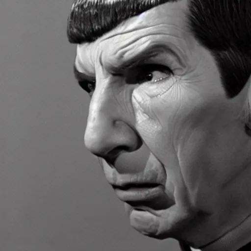 Prompt: Spock crying