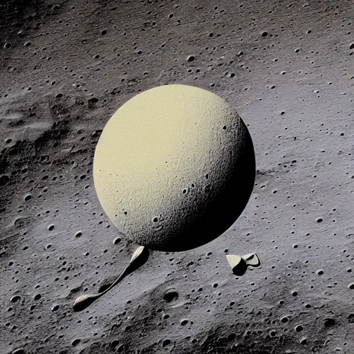 Image similar to a 3 d render of a goose on the moon by joan miro