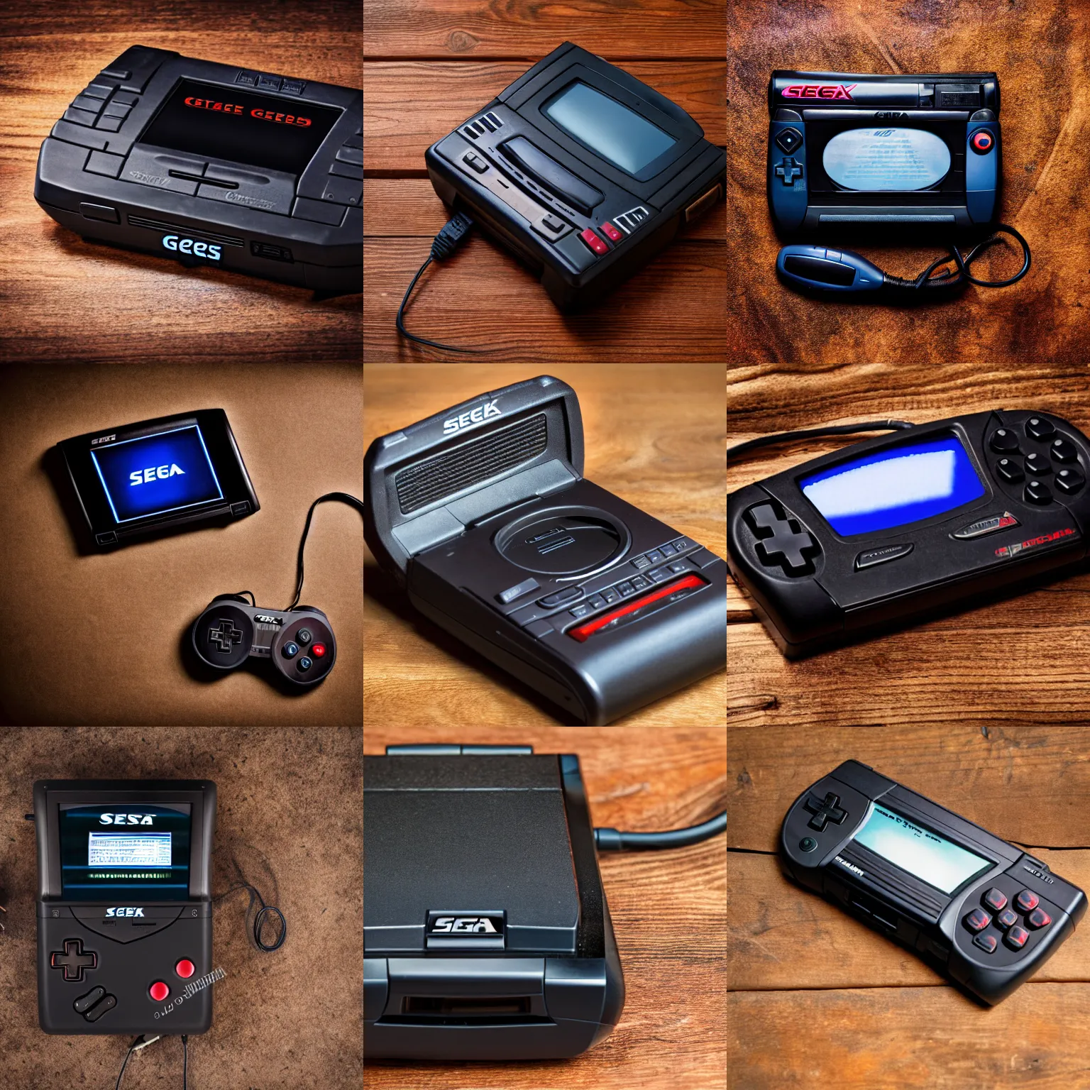 Prompt: stock photo of a sega genesis from the stone age, product photography, rustic