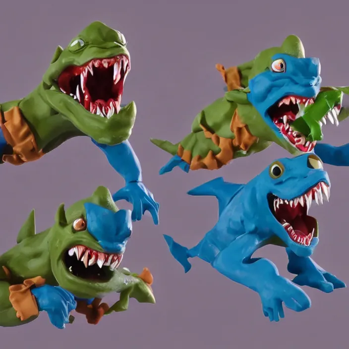 Image similar to street sharks in claymation