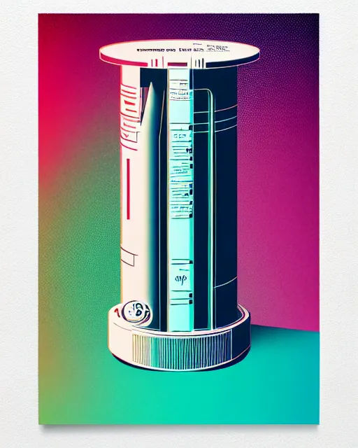 Image similar to ( ( strong dither ) ), editorial illustration scientific lab test tube telescope map microscope, colorful modern, mads berg, karolis strautniekas, christopher balaskas, fine texture, dynamic composition, detailed, matte print, dynamic perspective, halftone texture, muted color, lomography, risograph