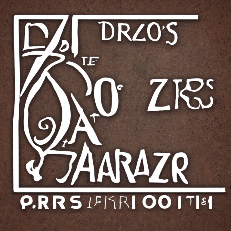 Prompt: logo for thrazos d'art