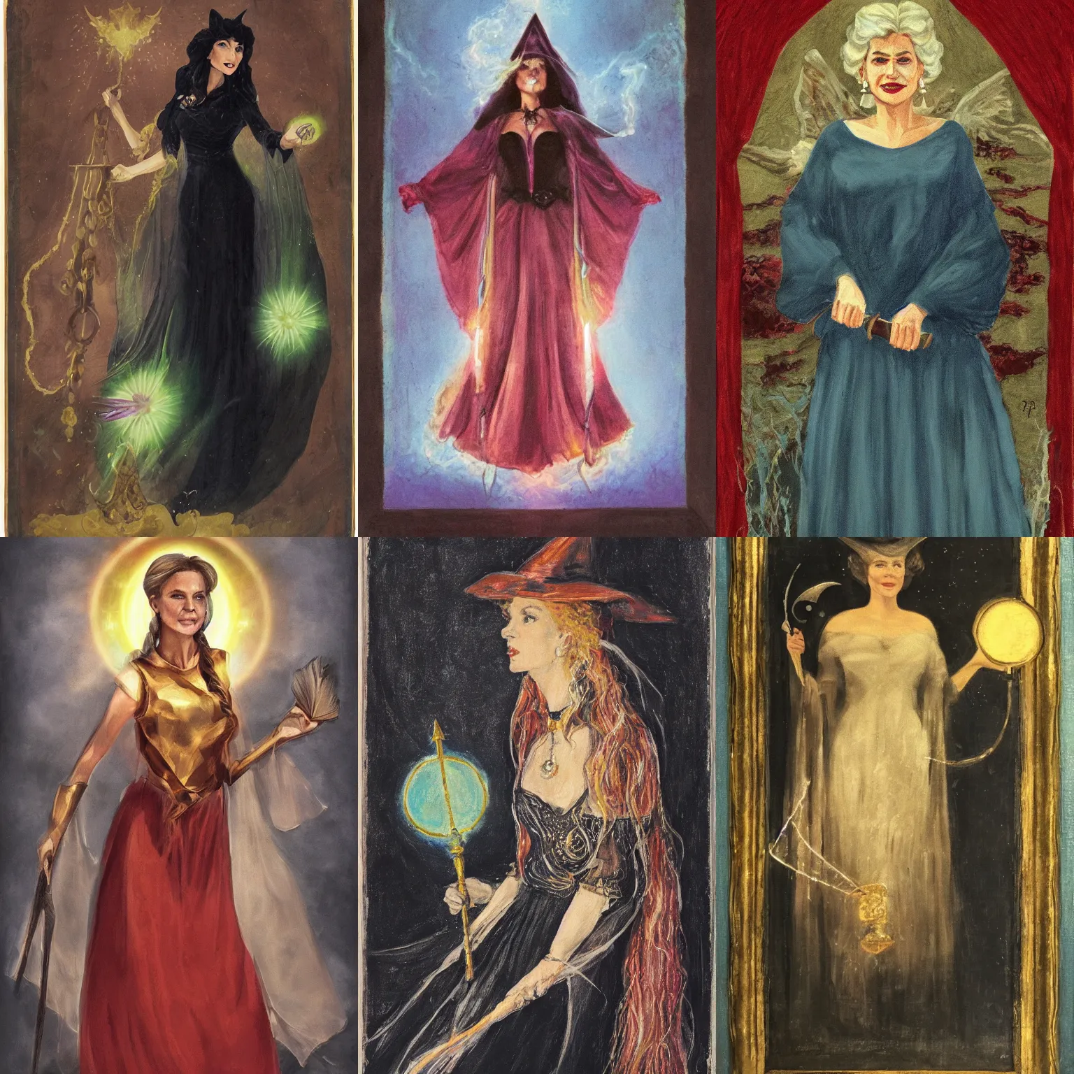 Prompt: Portrait of a Good Witch, justice, light