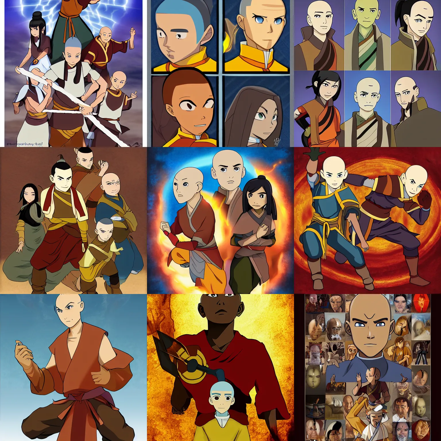 Prompt: Avatar the last Airbender by meatcanyon