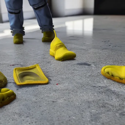 Prompt: hazmat team removes crusty stained stiff sock using tongs taking photos, photorealistic, unreal engine