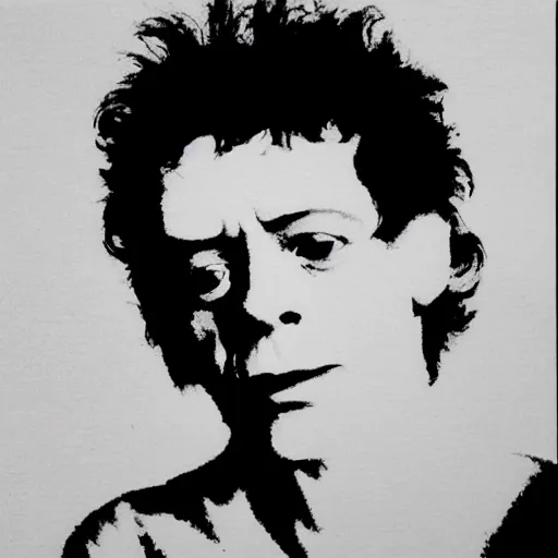 Image similar to Lou reed but like with a different face it was you know a silhouette