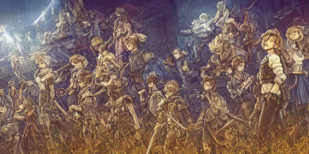 Image similar to now is the time to make justice a reality for all of god's children. ultrafine highly detailed colorful illustration, intricate linework, sharp focus, octopath traveler, final fantasy, unreal engine highly rendered, global illumination, radiant light, intricate environment