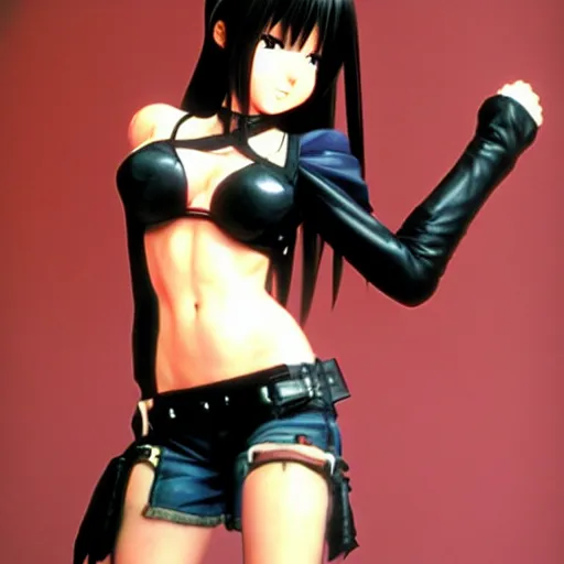 Prompt: young tifa lockheart by masamune shirow