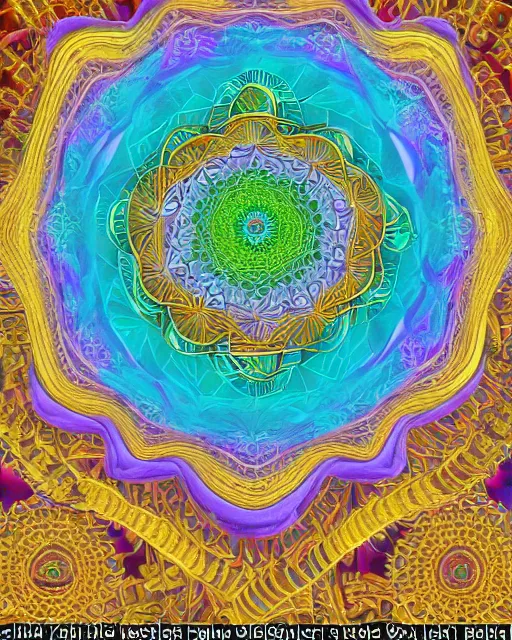 Image similar to hd mandala and yantra 3d maze puzzle made of flesh and bone and synaptic particle energy flow psychedelic color render detailed