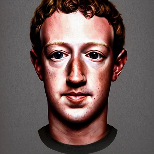 Image similar to portrait of mark zuckerberg as a muppet, very detailed, art contest winner on behance, trendy on deviant art, by artgem, greg rutkowski