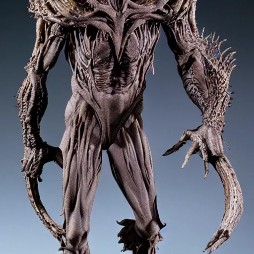 Image similar to darkness maquette from ridley scott's legend, creature design by rob bottin, highly detailed - h 6 4 0