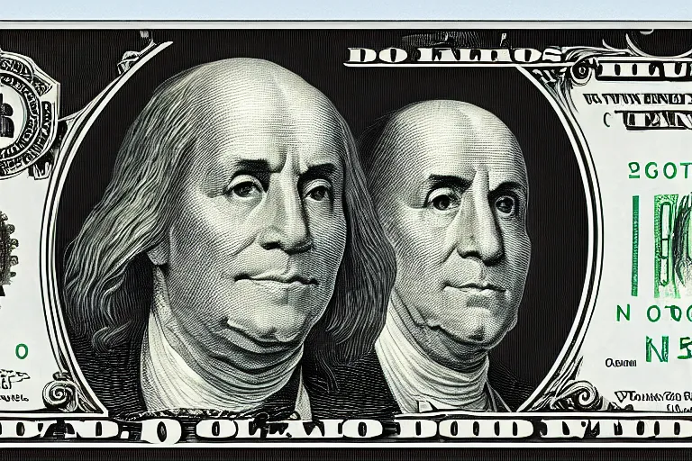 Image similar to A 100 US dollar bill with the face of Al Pachino, digital scanned currency, high resolution, detailed