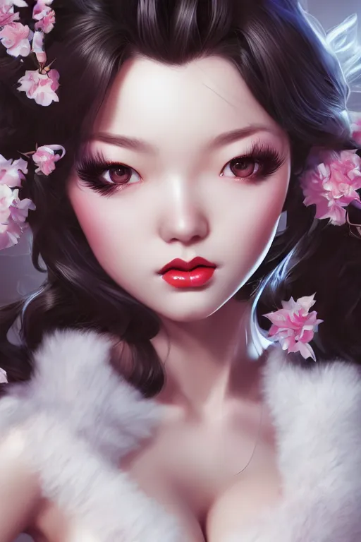 Image similar to a pin up and beautiful fashion and dreamlke japan girl, charming, art by artgerm & jeehyung lee & wlop, hyperdetailed, 8 k realistic, symmetrical, frostbite 3 engine, cryengine, dof, trending on artstation, digital art,