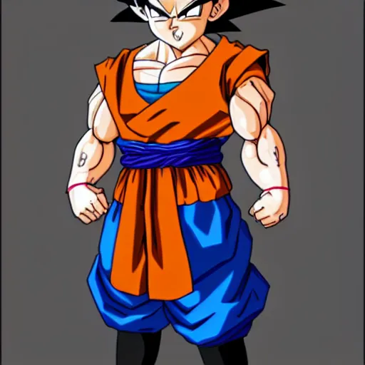 Image similar to goku in a maid's outfit