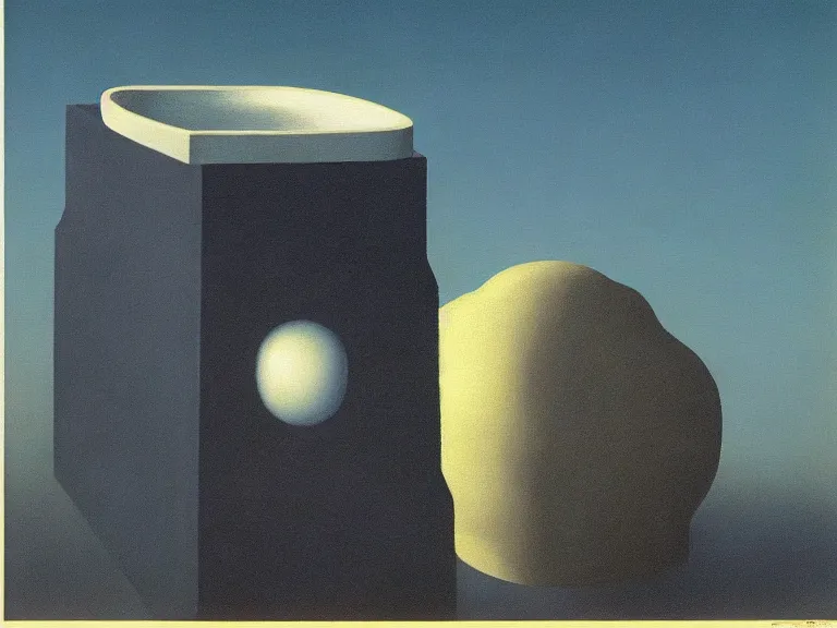 Prompt: the void, painting by rene magritte, high detail, high resolution