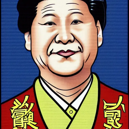 Prompt: portrait of Xi Jinping in the style of Anime