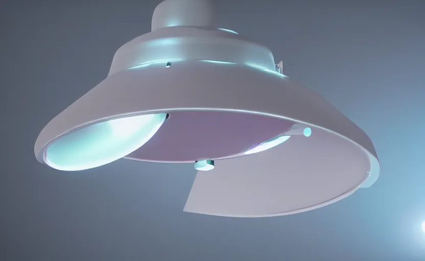 Prompt: a pastel color secret ufo hangar s - 4, extremely intricate and detailed 8 k cinematic lighting, hyper realism