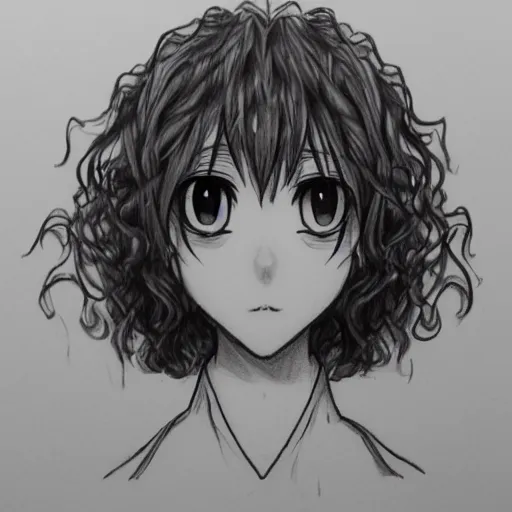 Female Brown Eyes Short Curly Hair Anime HD phone wallpaper | Pxfuel