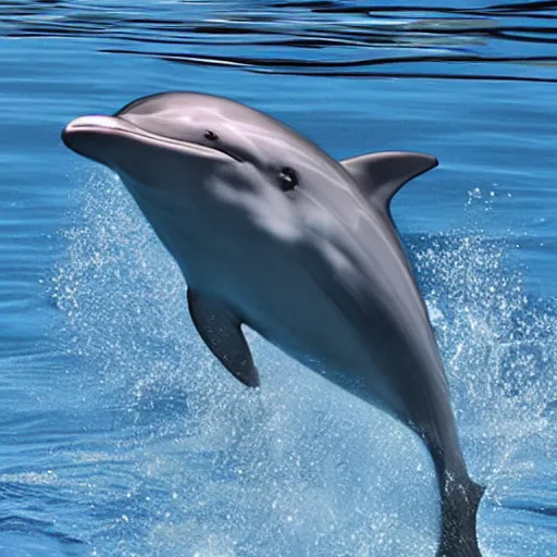 Image similar to face of a human dolphin hybrid