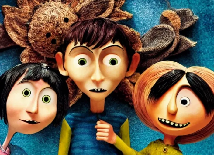 Image similar to a very high resolution image from a new movie. stop motion. coraline. directed by wes anderson