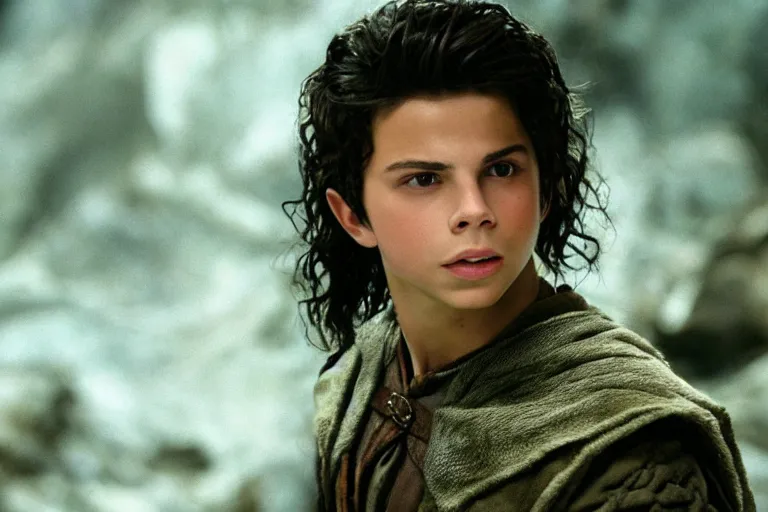 Prompt: jake t. austin plays an elf in the lord of the rings return of the king, highly detailed, cinematic lighting, 4 k, arricam studio 3 5 mm film camera, kodak 5 2 7 9 ( tungsten - balanced ) film stock