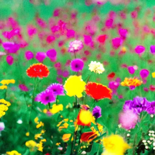 Image similar to colorful flowers film photography