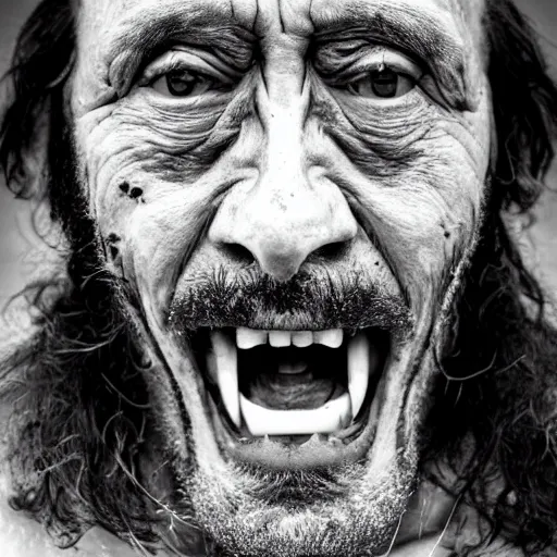 Prompt: world\'s ugliest man, close up, award winning photo
