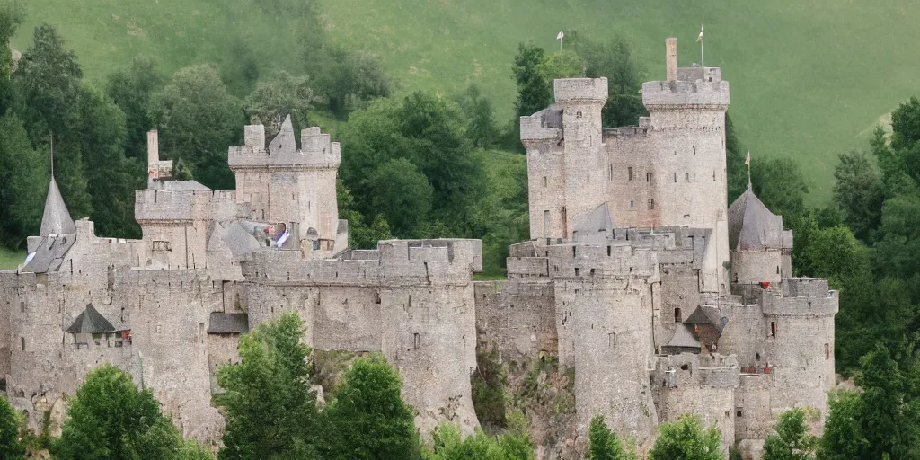 Prompt: a medieval castle by Linda Bergkvist, extremely beautiful, f/1.4