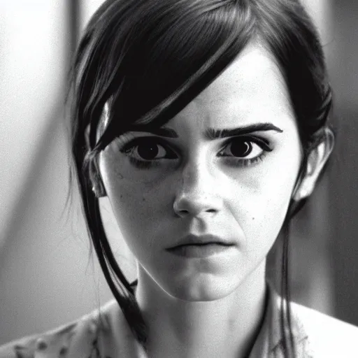 Image similar to Movie Still of Emma Watson as Tomie by Junji Ito