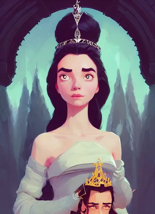 Image similar to highly detailed portrait of princess raspunzel, magnificent, photographic realistic background, by atey ghailan, by greg rutkowski, by greg tocchini, by james gilleard, by joe fenton, by kaethe butcher, trending on instagram, award winning details