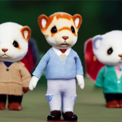 Prompt: barack obama as a calico critters