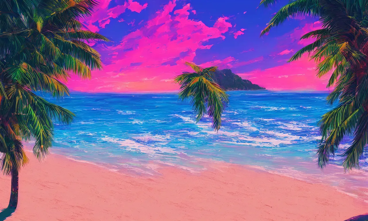 Image similar to paradise beach by alena aenami artworks in 4 k