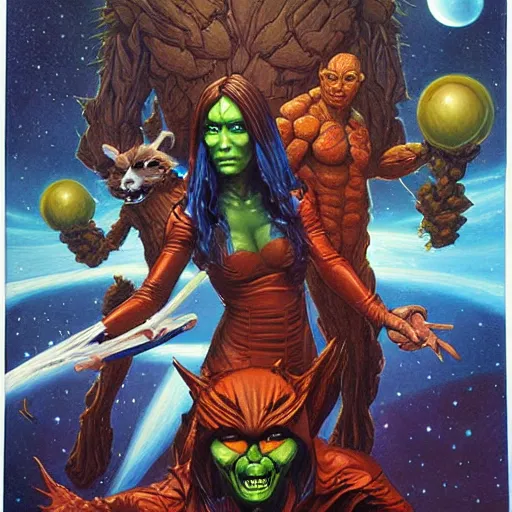 Image similar to Guardians of the Galaxy by Gerald Brom