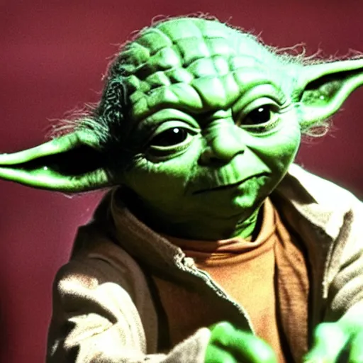 Image similar to yoda performing at woodstock