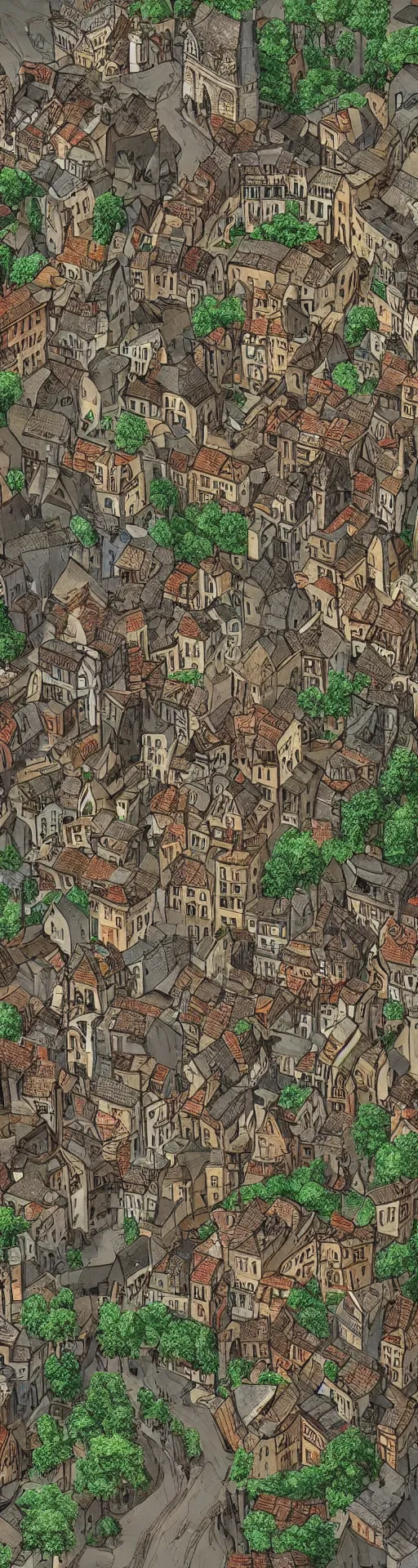 Prompt: beautiful medieval city in the style of arent arentsz