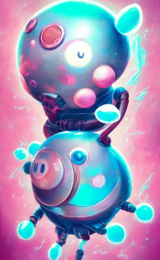 Prompt: lofi BioPunk Pokemon JigglyPuff portrait Pixar style by Tristan Eaton_Stanley Artgerm and Tom Bagshaw,