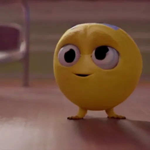 Prompt: movie still of the cutest sentient soccer ball ever, pixar, animation, cute,