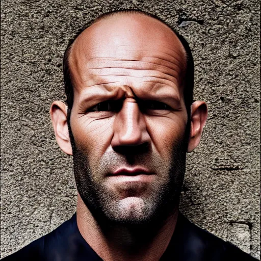 Image similar to Jason Statham Face Portrait, 8K Photography by Steve McCurry