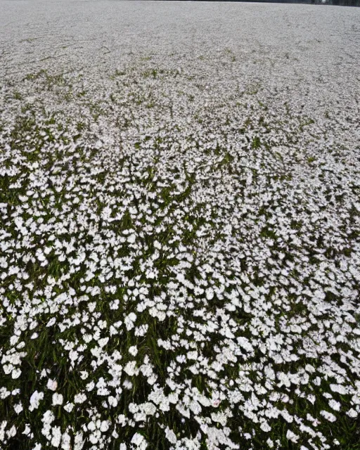 Image similar to explosion in a form of dry cotton flowers over the kerch bridge, wide lens