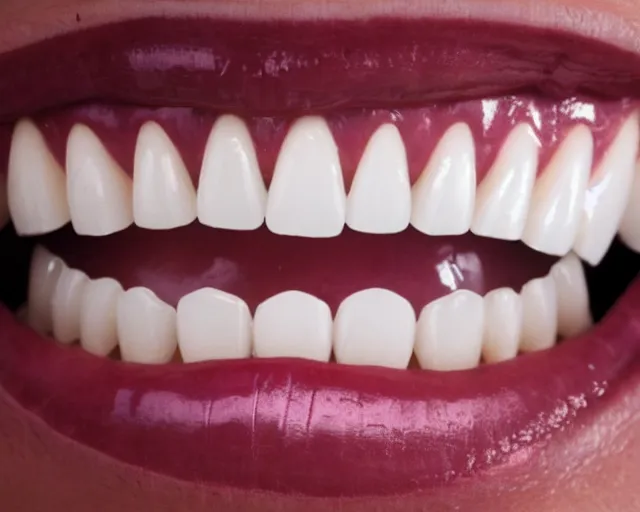 Image similar to a mouth with a lot of white teeth. it is a colgate smile. the smile is charming. a smile built for tv. award winning colgate smile.