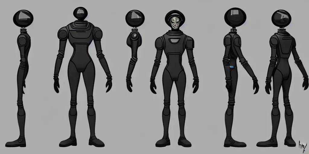 Image similar to male, fully body, elongated figure, science fiction space suit with a helmet, large shoulders, short torso, long thin legs, tiny feet, character sheet, funko, digital sketch, hyperdetailed, dieselpunk, stylized character design, concept design, in the style of mike mignola