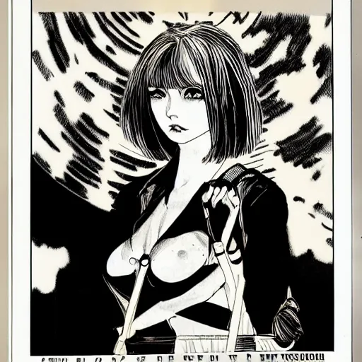 Prompt: lily chou - chou, portrait, by guido crepax