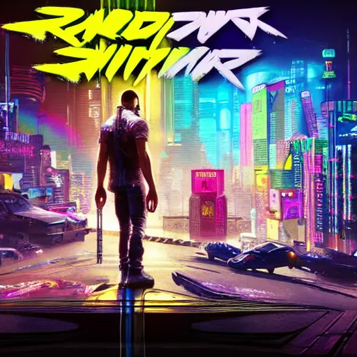 Image similar to rainbow hamster in the style of cyberpunk 2 0 7 7, 8 k, hd, light reflection