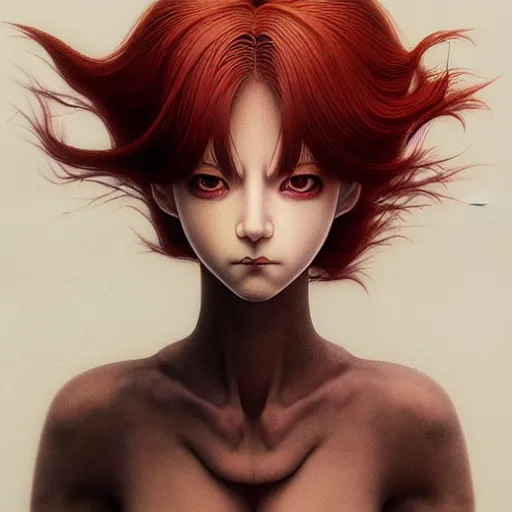 Image similar to prompt : 3 d render hyper real soft light dramatic light portrait of rogue painted in miyazaki color style drawn by katsuhiro otomo and takato yamamoto, inspired by fables, china doll face, smooth face feature, intricate oil painting, high detail, sharp high detail, manga and anime 2 0 0 0