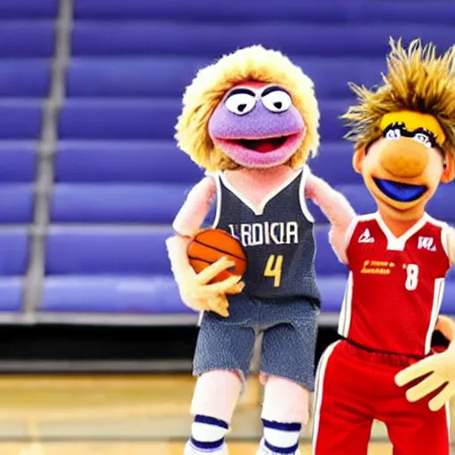Prompt: luka doncic as a muppet