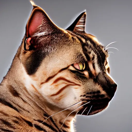 Image similar to a feline mastiff - cat - hybrid, animal photography