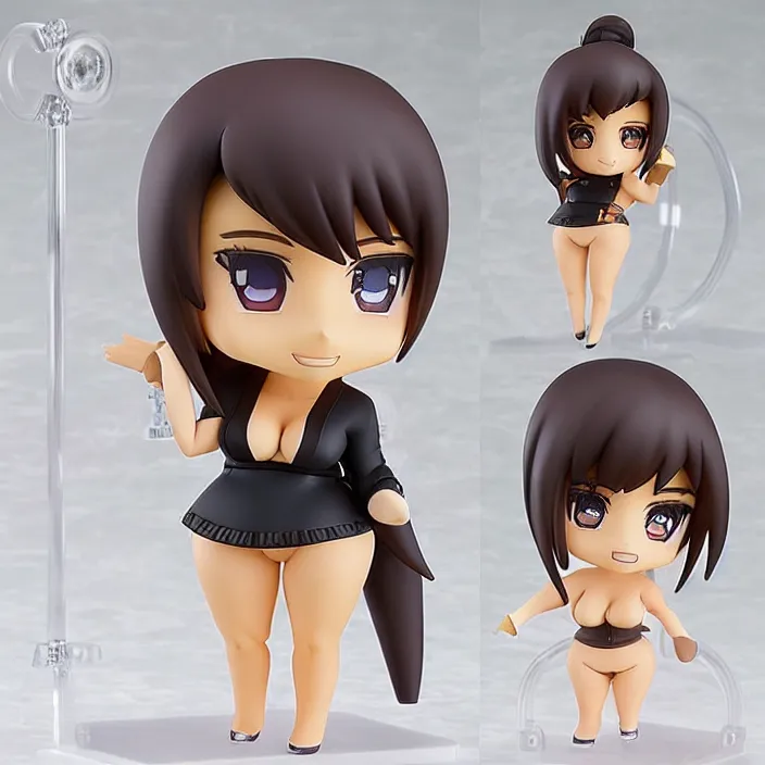 Prompt: Kim Kardashian, An anime nendoroid of Kim Kardashian, figurine, detailed product photo