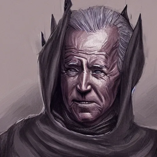 Prompt: joe biden wizard in a dark cloak preforming wizardry, concept art, fantasy, fantasy art, trending on artstation, highly detailed, award winning, museum piece